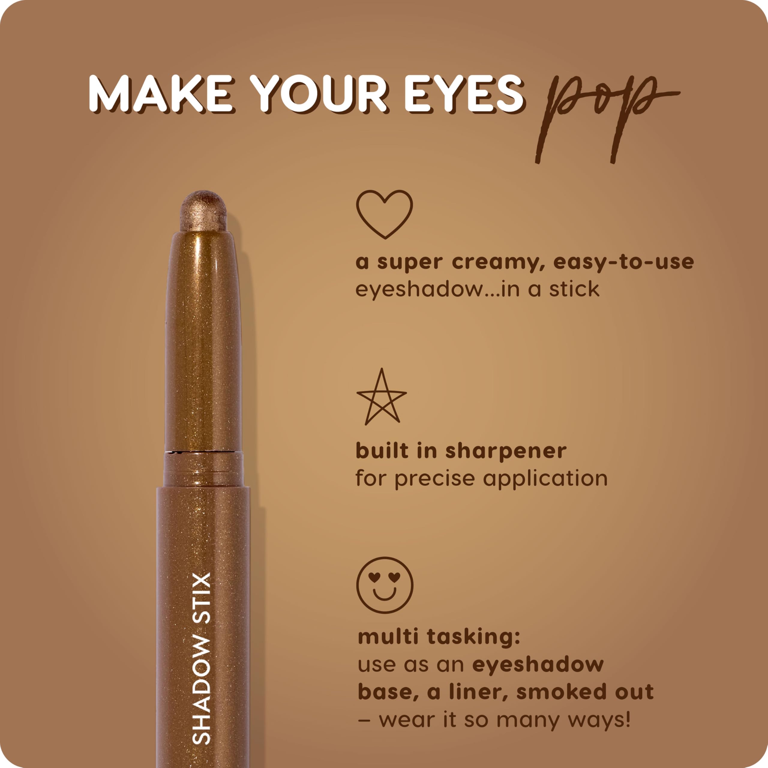 ColourPop Shadow Stix multi-use design functions as shadow base or liner.