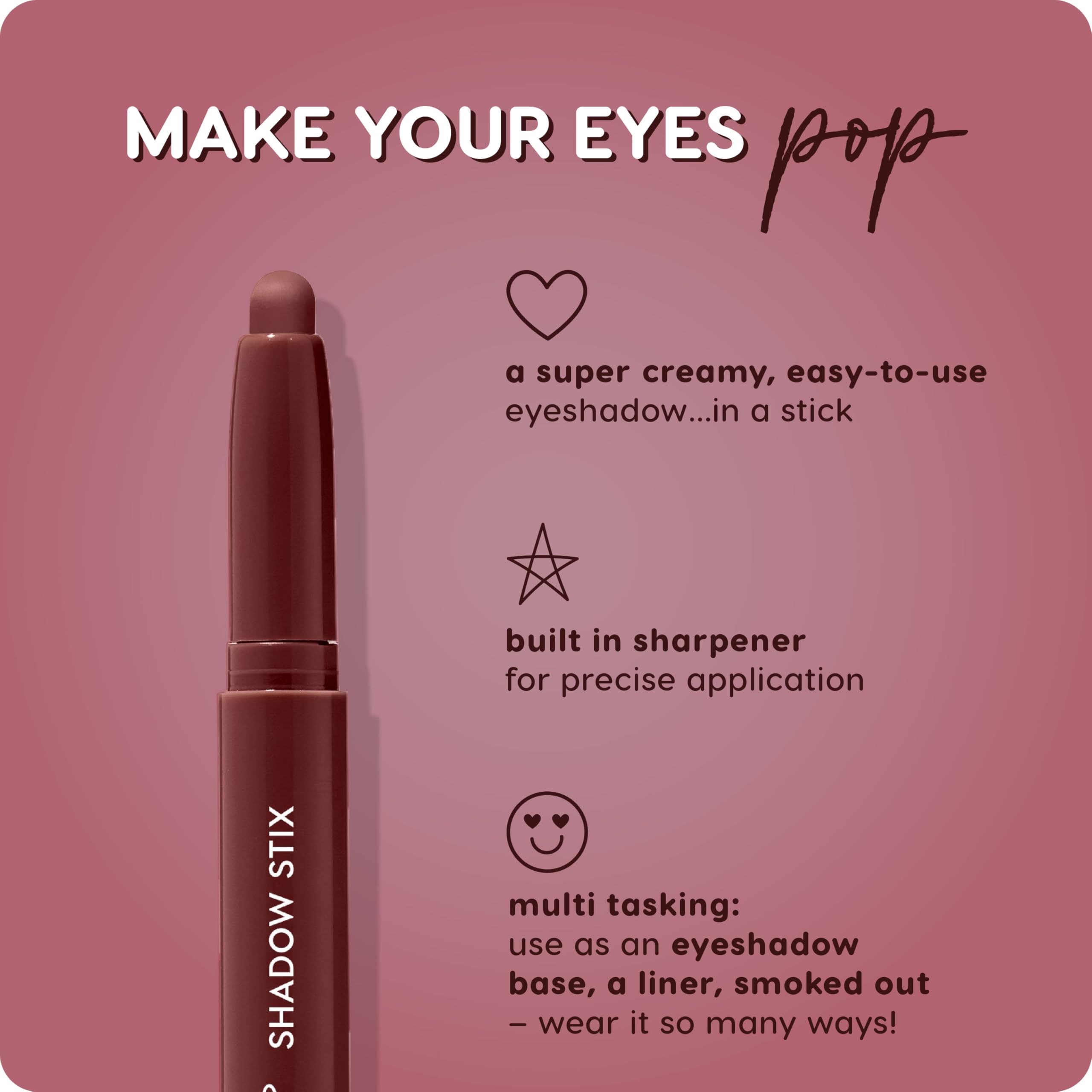 ColourPop Shadow Stix Plum Tart glides on for effortless daily wear.