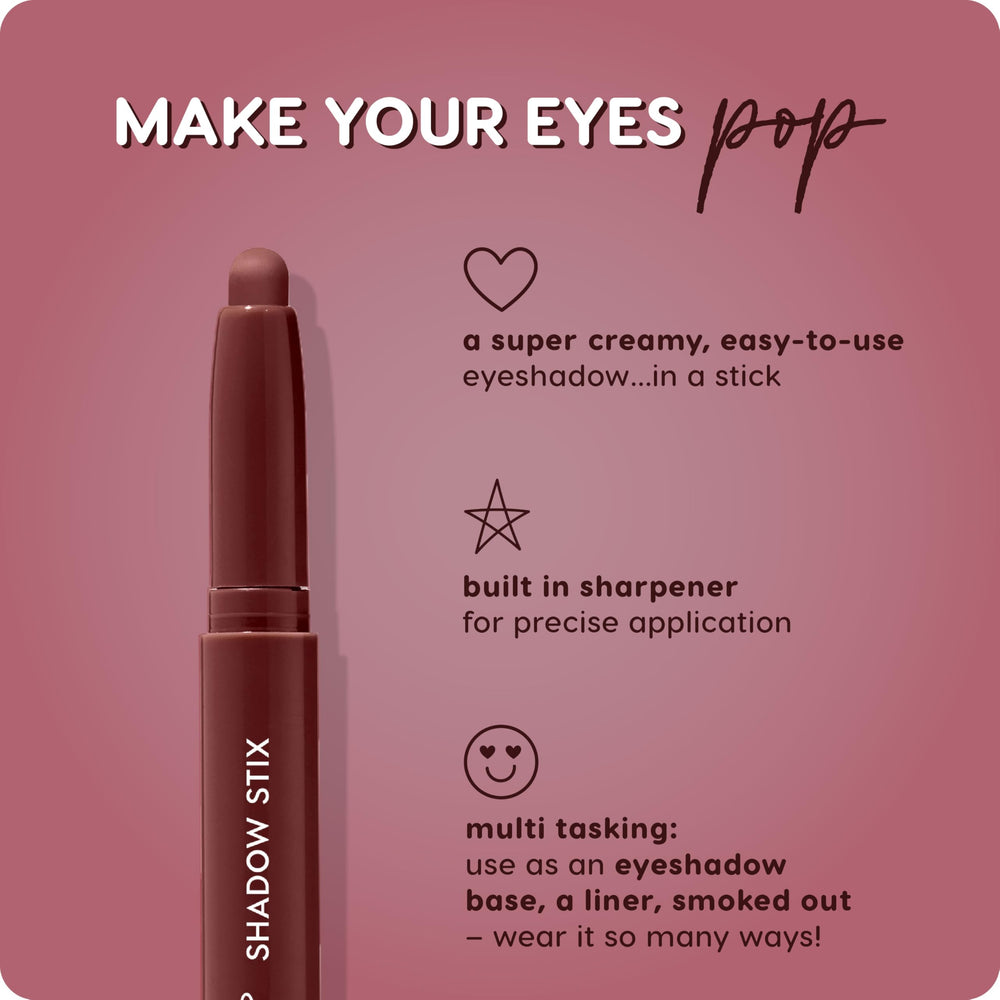 ColourPop Shadow Stix Plum Tart glides on for effortless daily wear.
