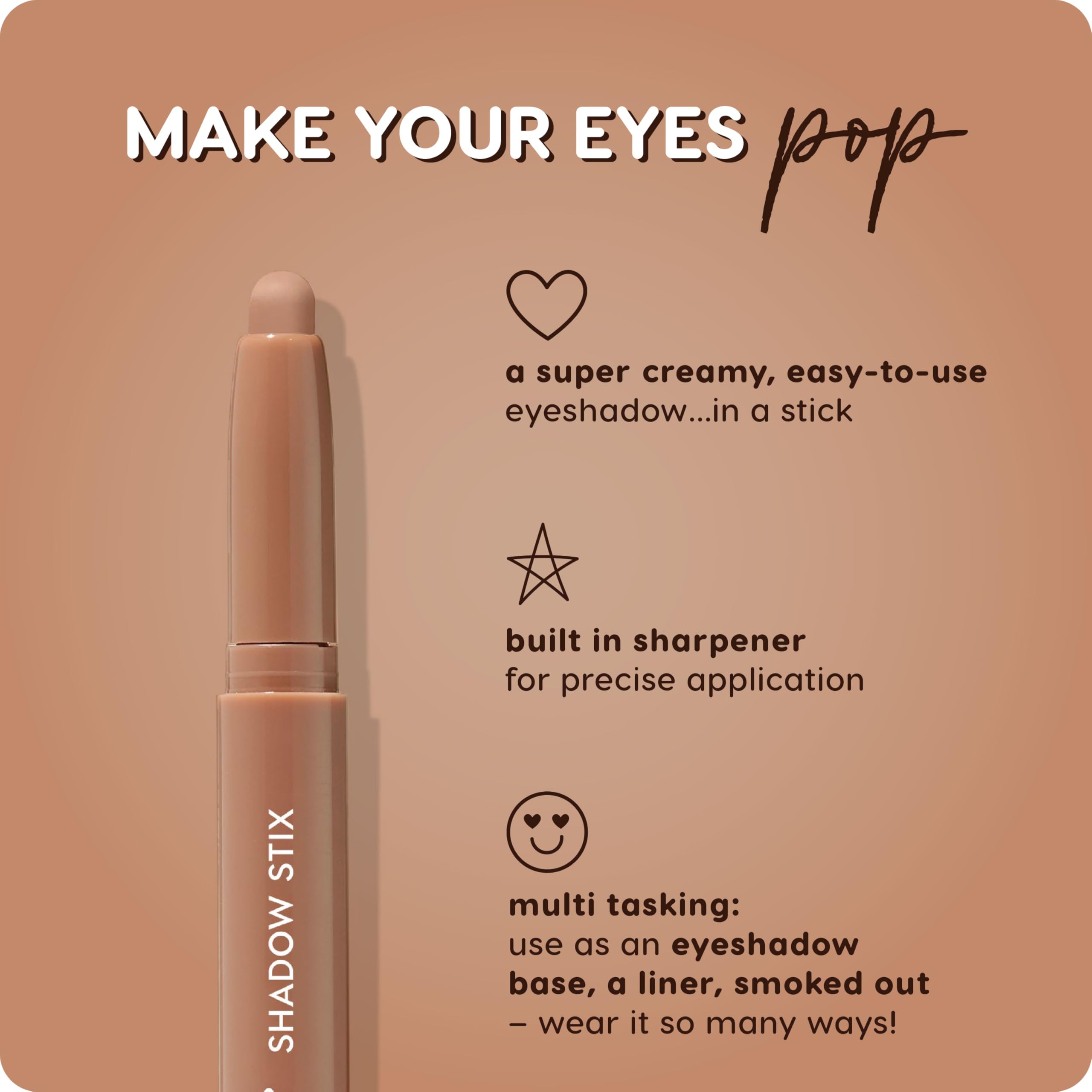 ColourPop Shadow Stix swatch for a smudge-free smoked-out look.