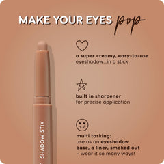 ColourPop Shadow Stix swatch for a smudge-free smoked-out look.