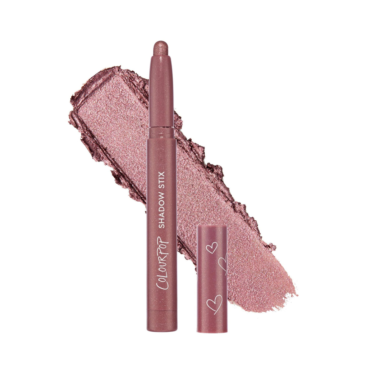 ColourPop Shadow Stix swatch shows rich cream color that glides on smoothly for easy application.