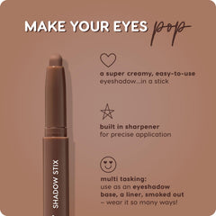 ColourPop Shadow Stix Walnut Ave built-in sharpener enables precise tip for detailing.