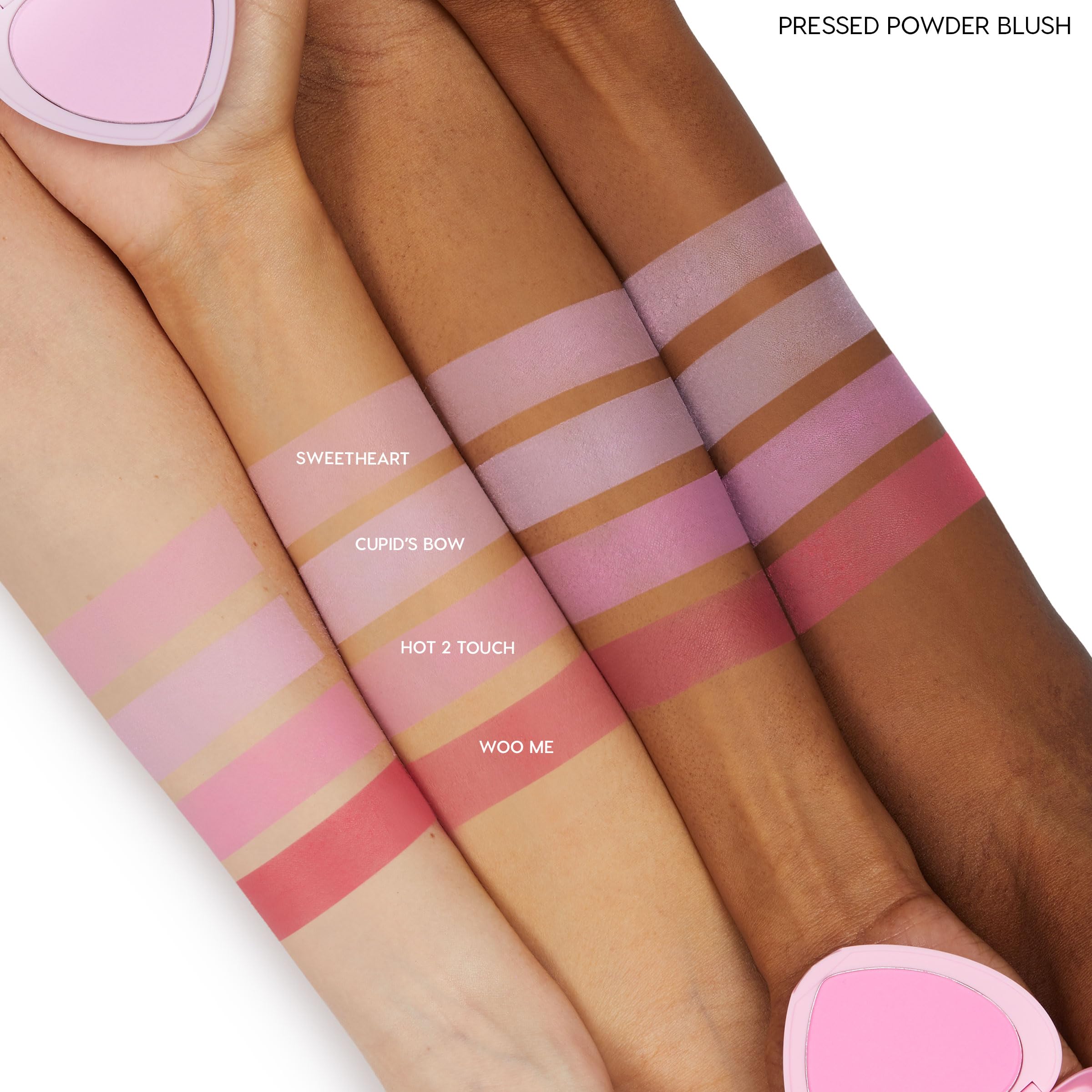 ColourPop Silky Powder Blush Sweetheart on-the-go application with a blush brush for even blending.