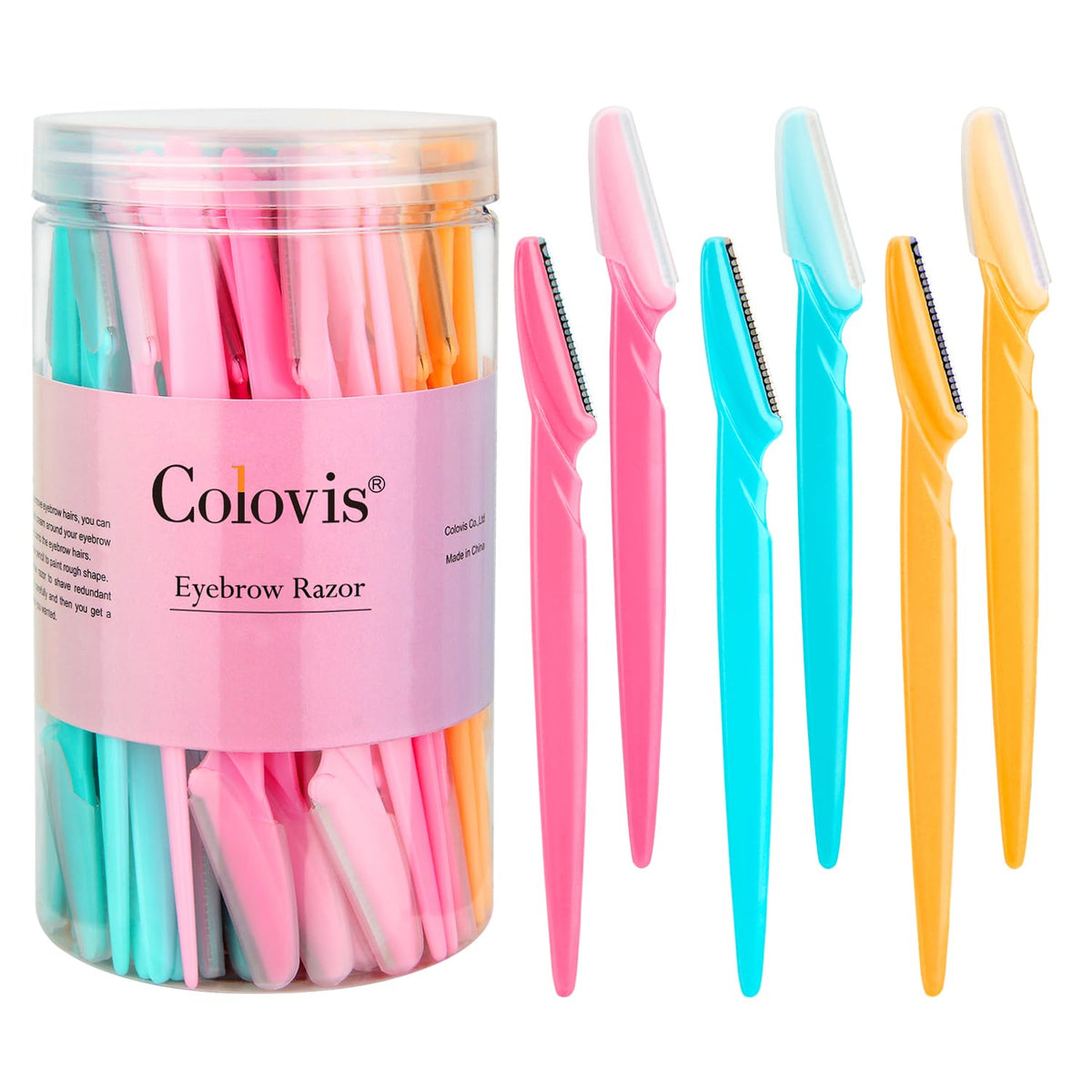 Colovis 66 eyebrow razor set with case for easy home grooming