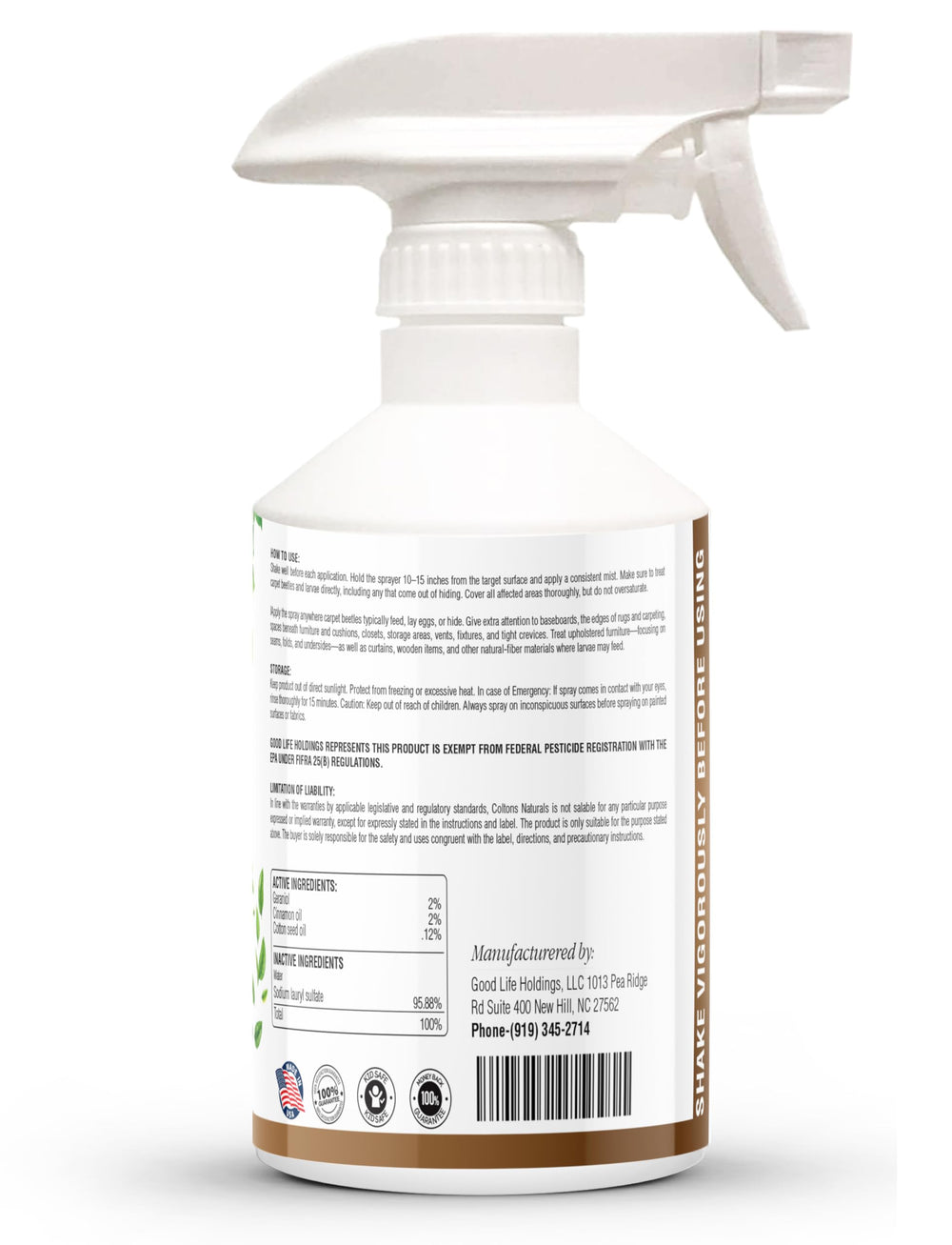Colton's Naturals packaging storage for easy home use.