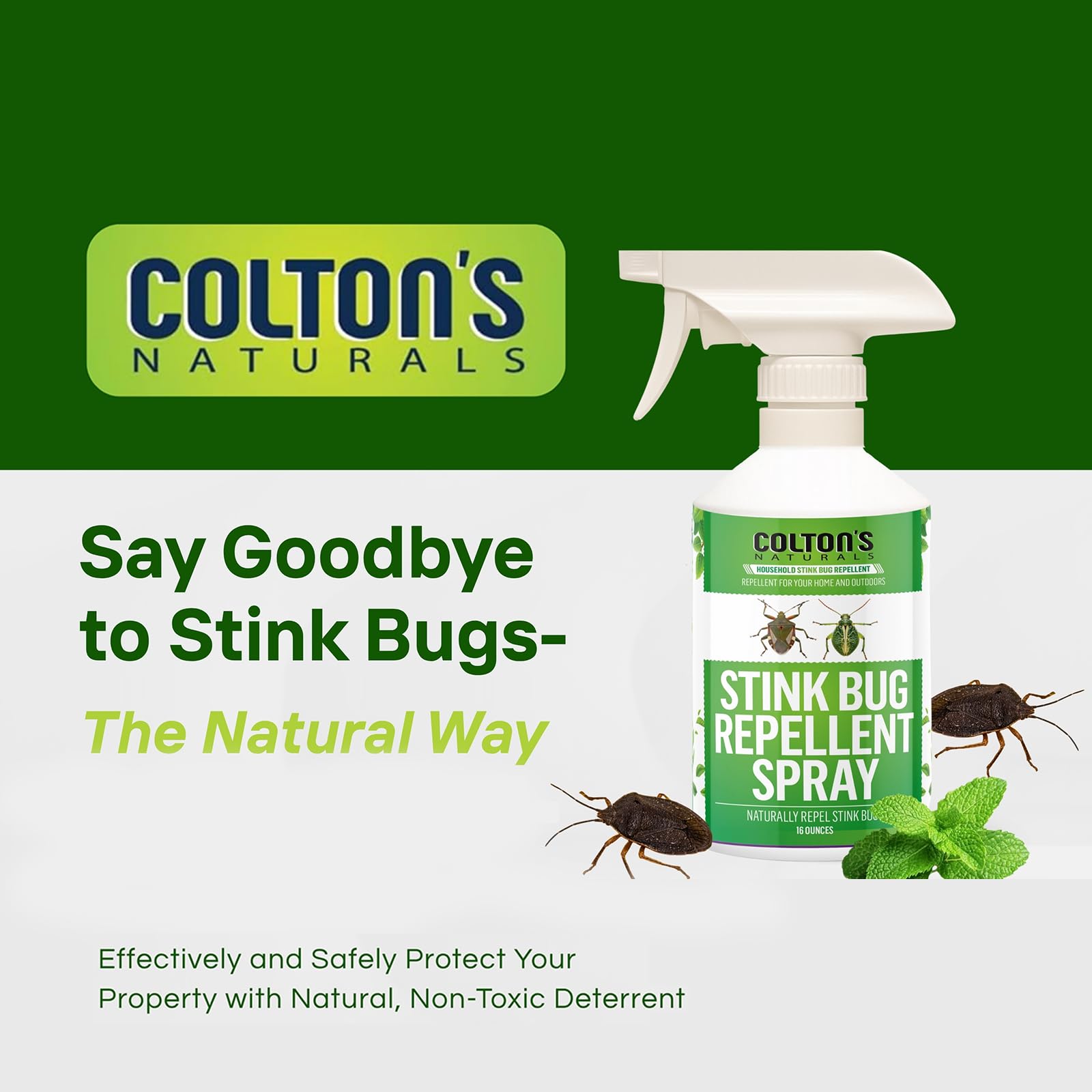 Colton's Naturals spray by windows and doors to deter stink bugs.