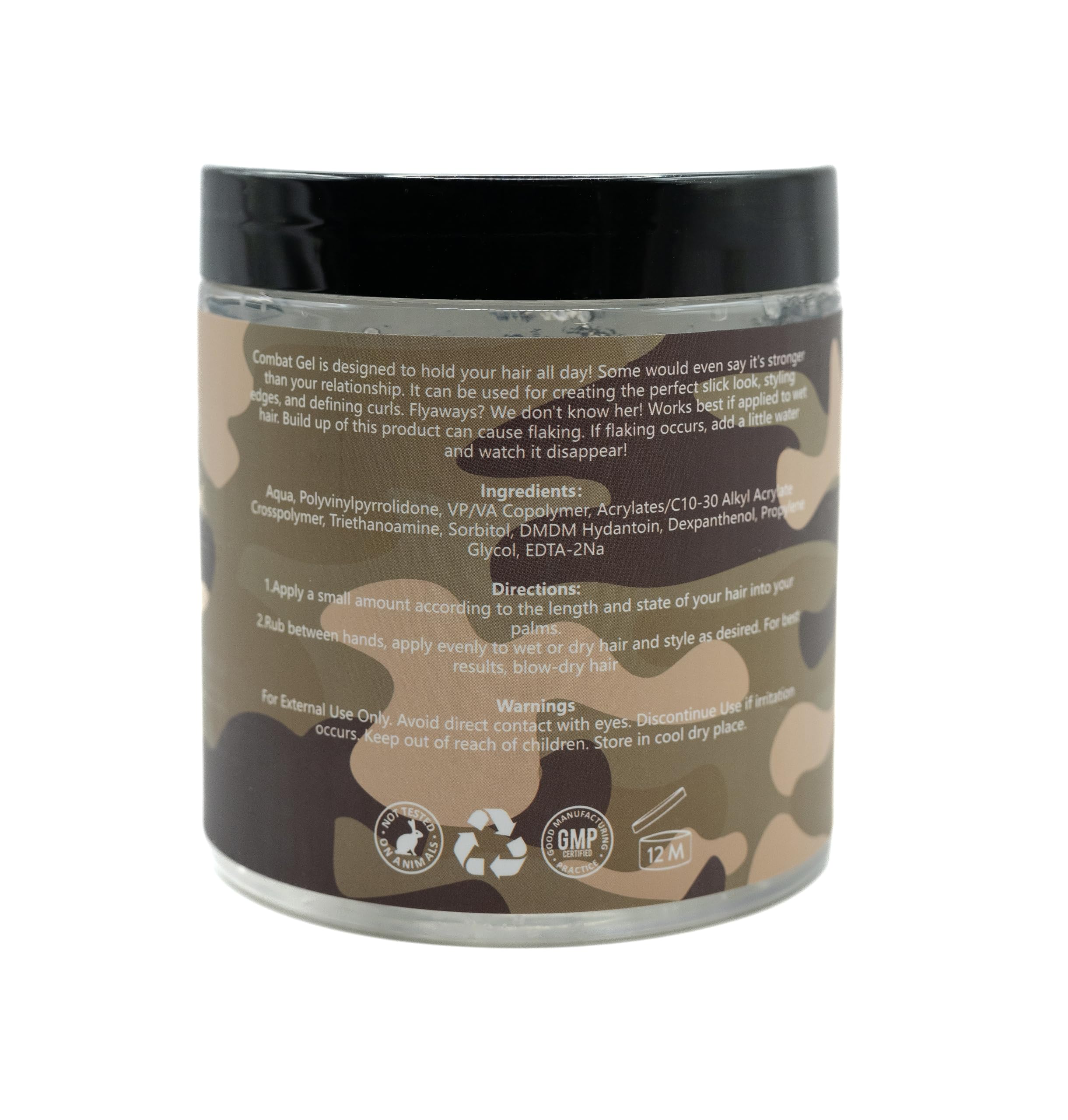 Combat Gel defined curls close-up highlighting neat edges and control.