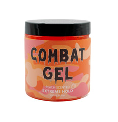 Defined curls and laid edges achieved with Combat Gel.