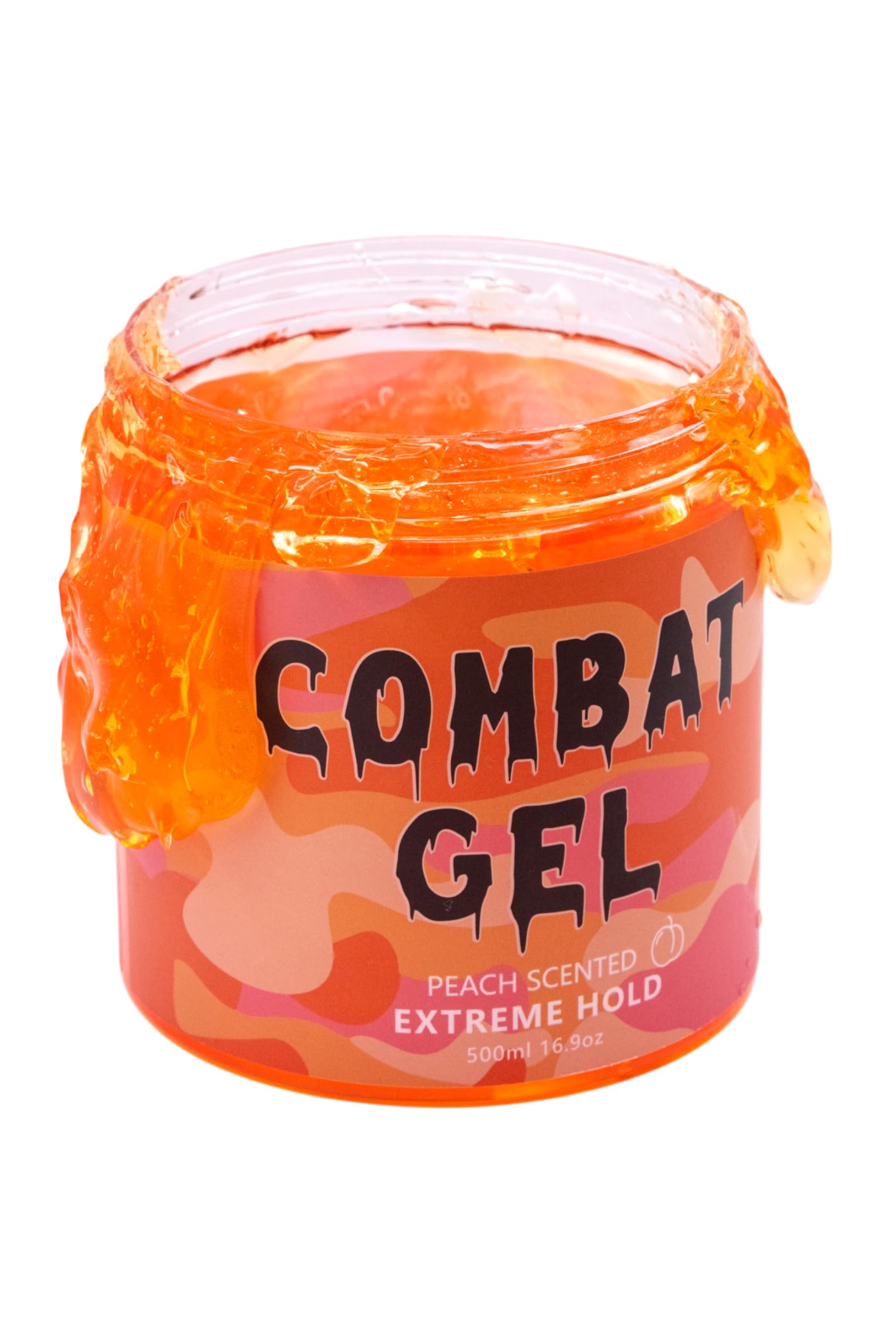 Combat Gel extreme hold bottle for long-lasting style.