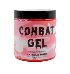 Combat Gel extreme hold close-up showing smooth texture for defined edges.