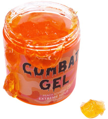 Applying Combat Gel creates a slick look with defined edges.