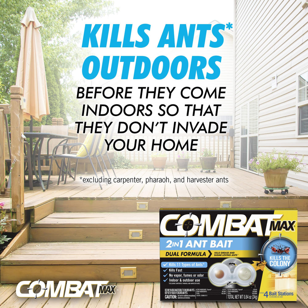 Combat Max 2in1 ant bait station kitchen setup supports discreet pest control.