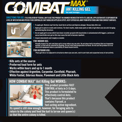 Combat Max Ant Killing Gel being applied to cracks and crevices.
