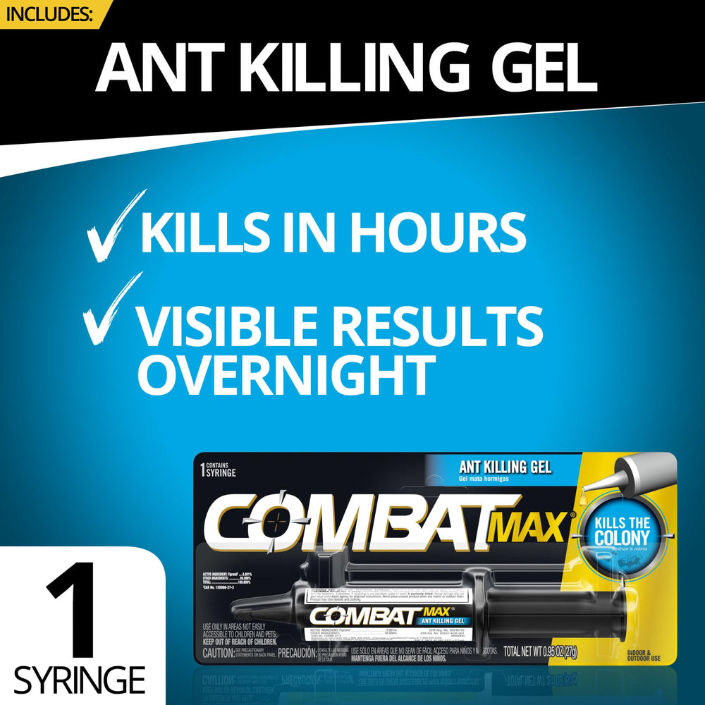 Combat Max Ant Killing Gel demonstrates fast action within hours.