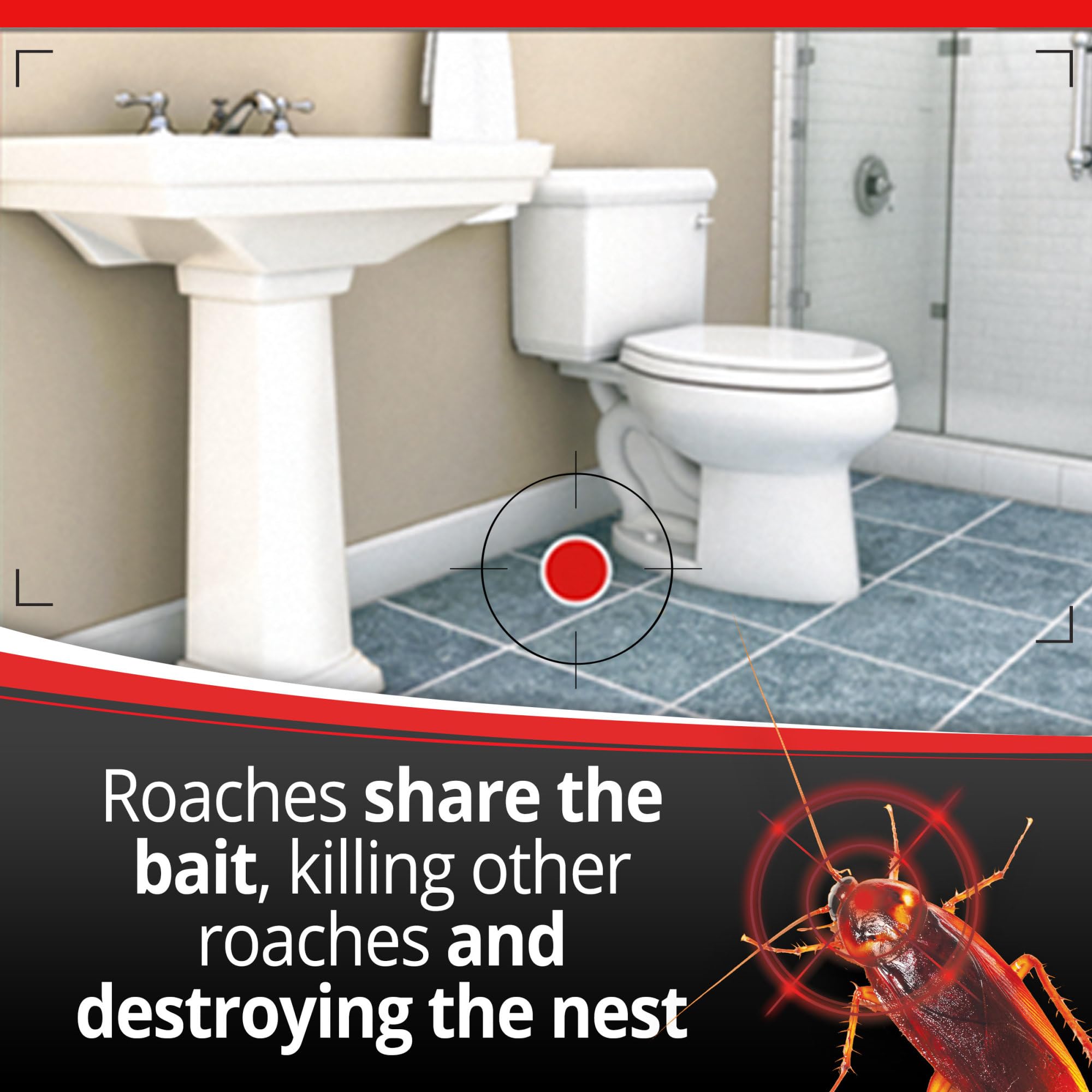 Combat Max child-resistant bait stations shown on packaging.