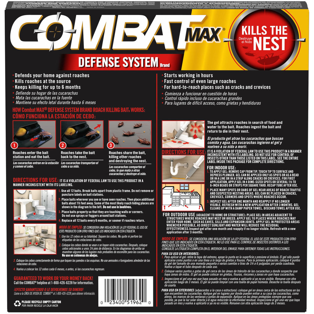Close-up of a Combat Max Defense System bait station highlighting durable design.