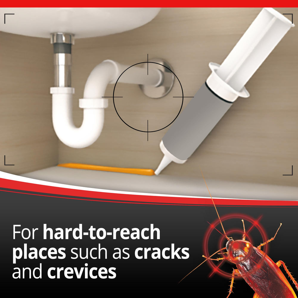 Combat Max Defense System gel syringe for cracks and crevices in roach control.