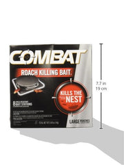 Combat roach bait station behind toilet helps reduce sightings around bathrooms