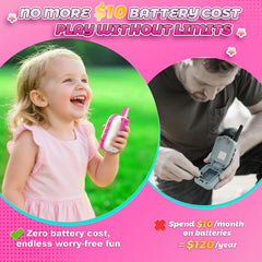 Comedyfun rechargeable battery walkie talkies reduce battery changes