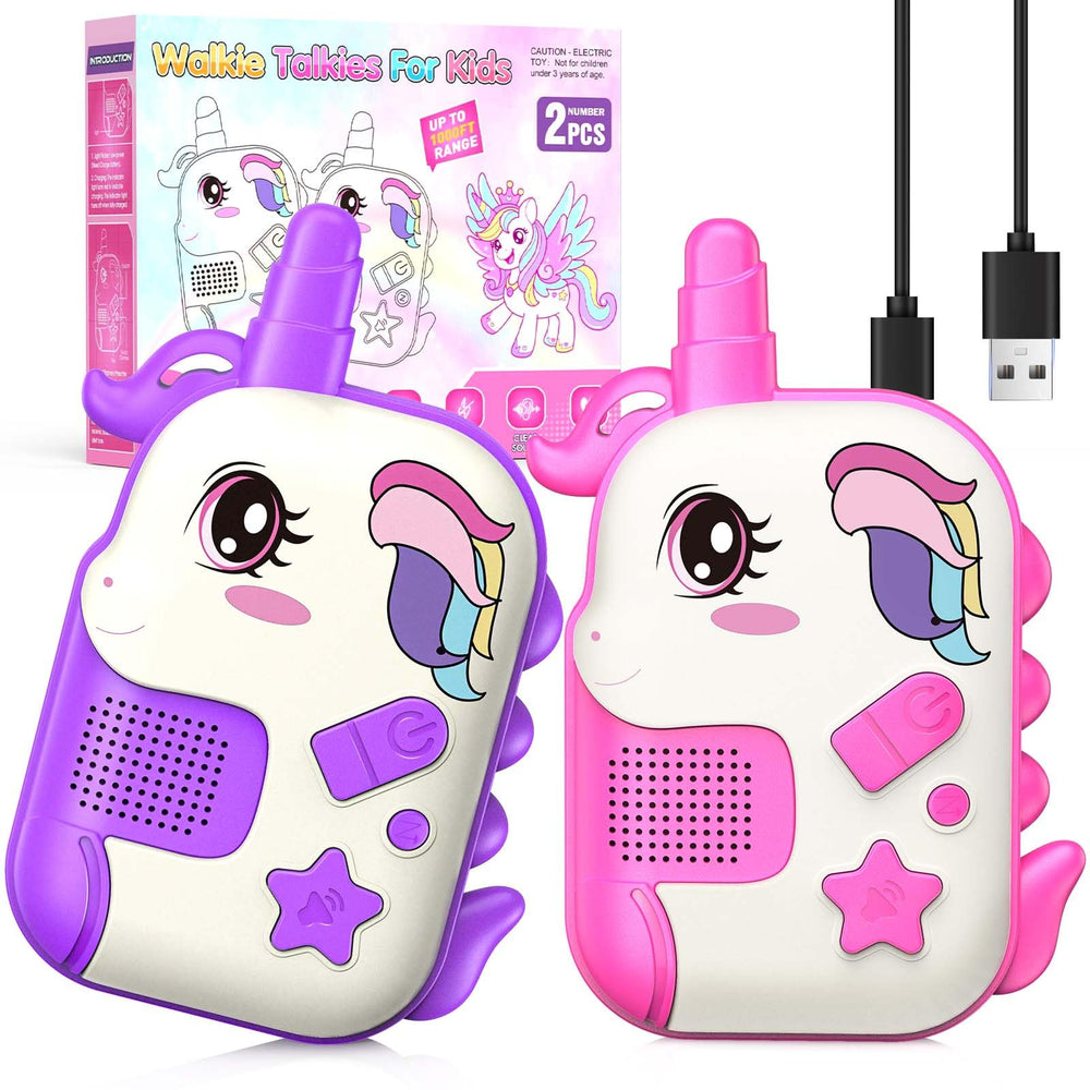 Comedyfun unicorn walkie talkie pair keeps kids connected during play