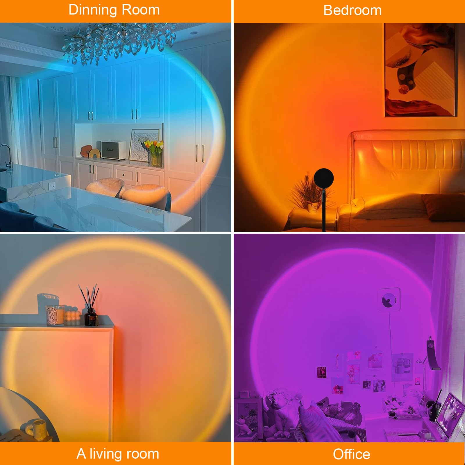 Comfamoli LED night light ideal for selfies and social media backgrounds.