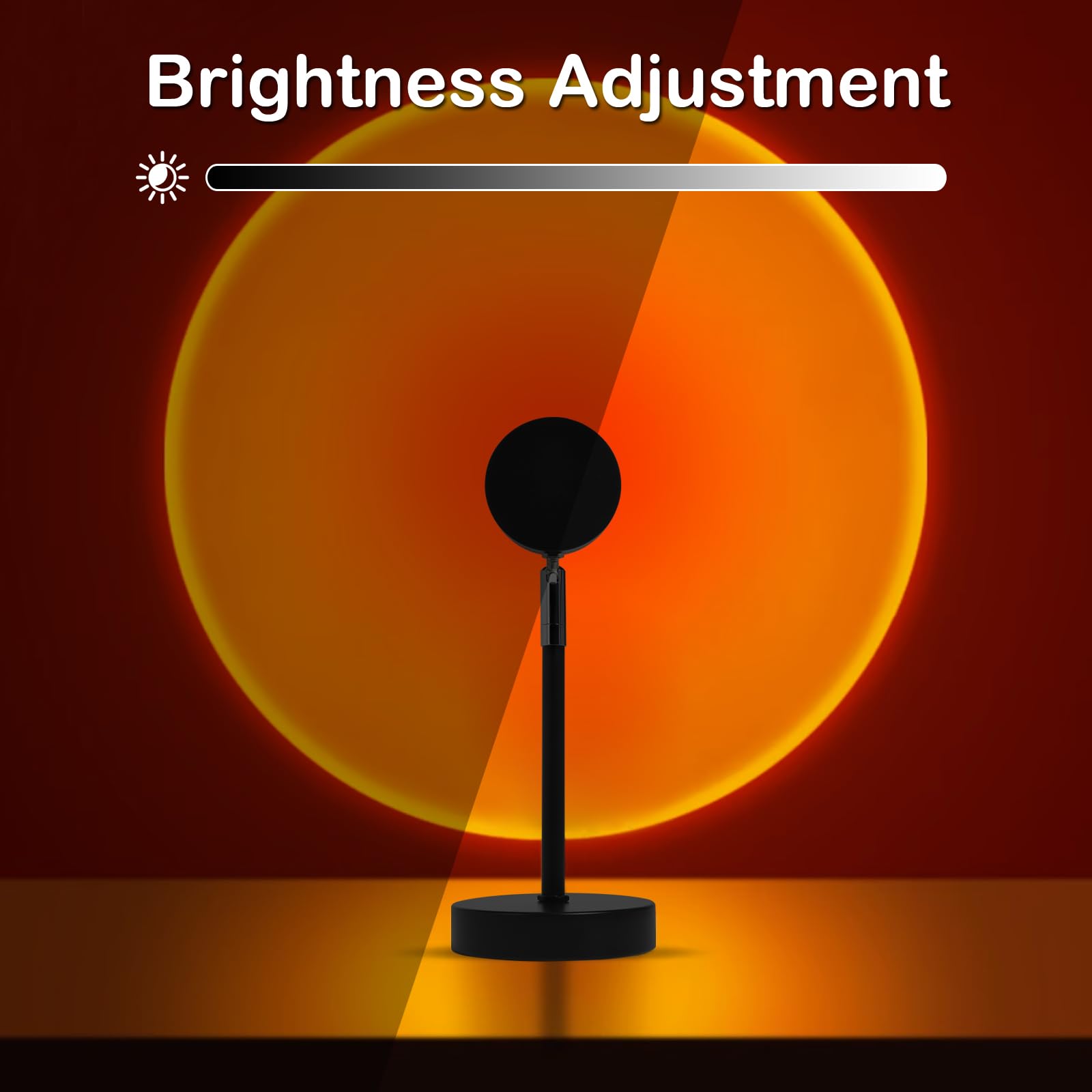 Comfamoli Sunset Lamp remote control makes color and mode changes effortless.