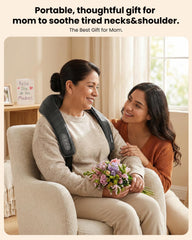 COMFIER heated massage heads deliver gentle warmth during sessions.