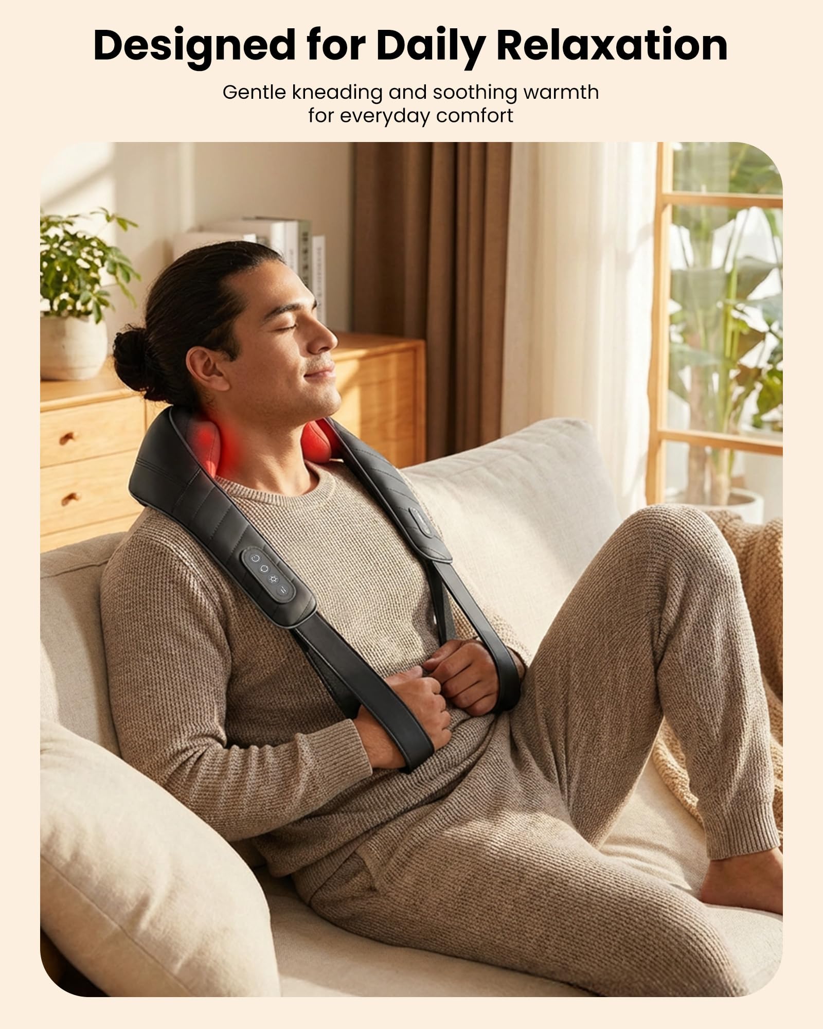 COMFIER home spa-style massage with deep tissue feel.