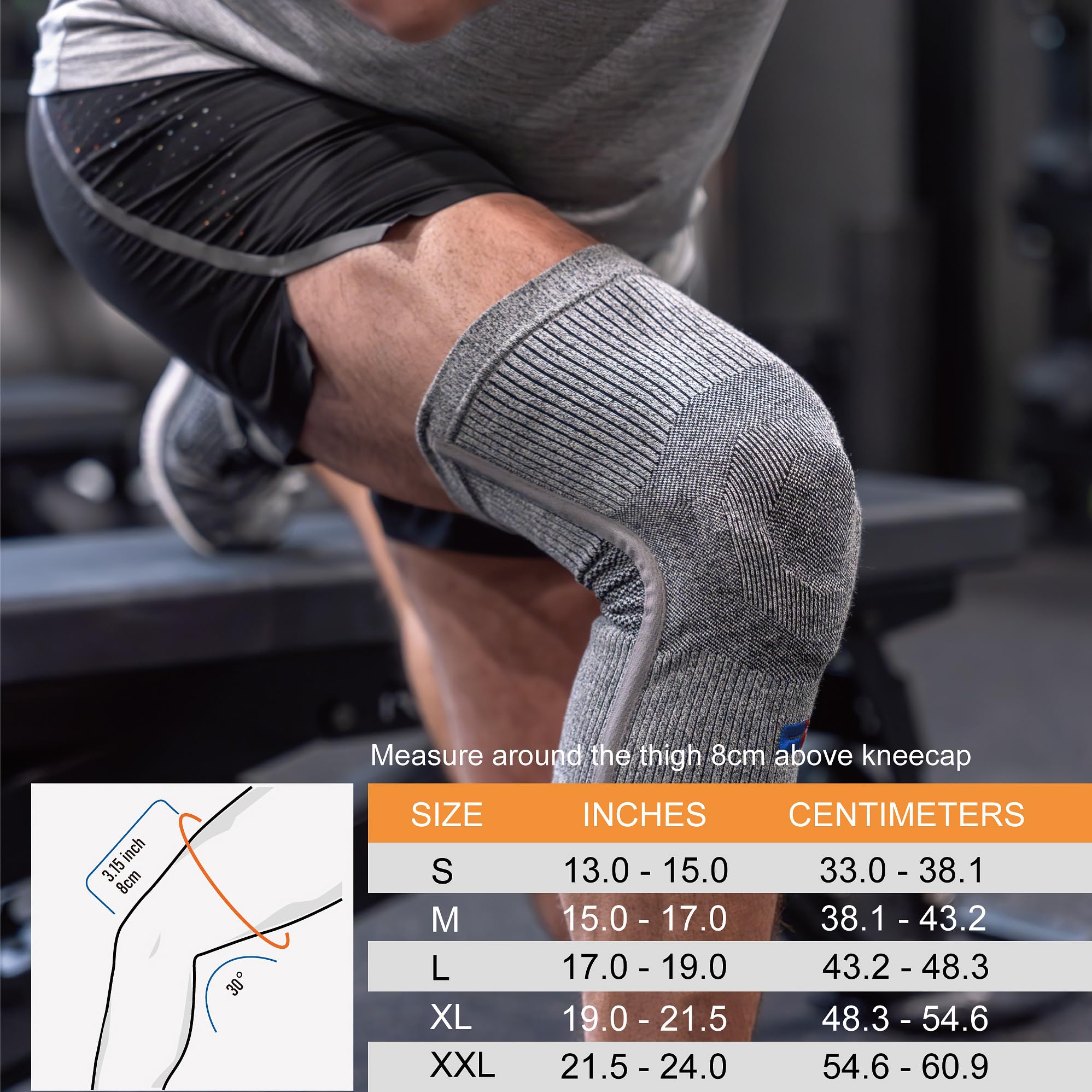 Comforband anti-inflammatory design may ease discomfort from common knee strains.