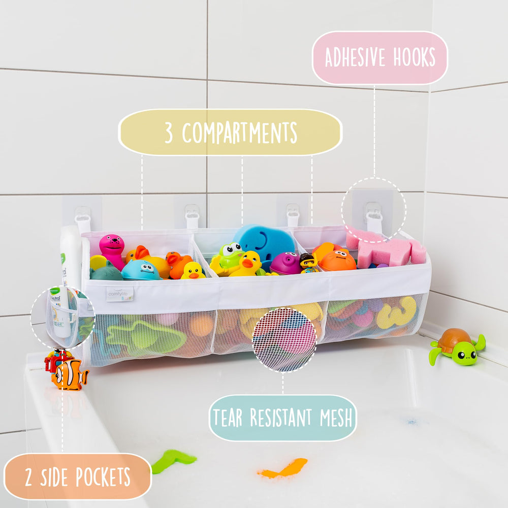 Comfylife ultra strong adhesive hooks mount securely on tile or tub