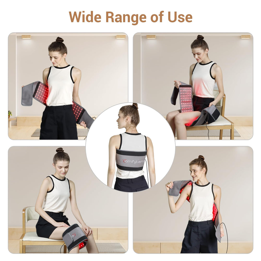 Comfytemp belt front view showcasing compact design for comfortable wear.