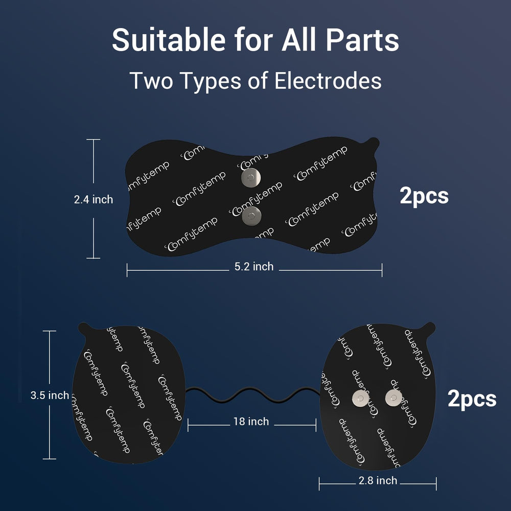 Comfytemp 4-pack includes two butterfly and two line pads for versatile coverage.