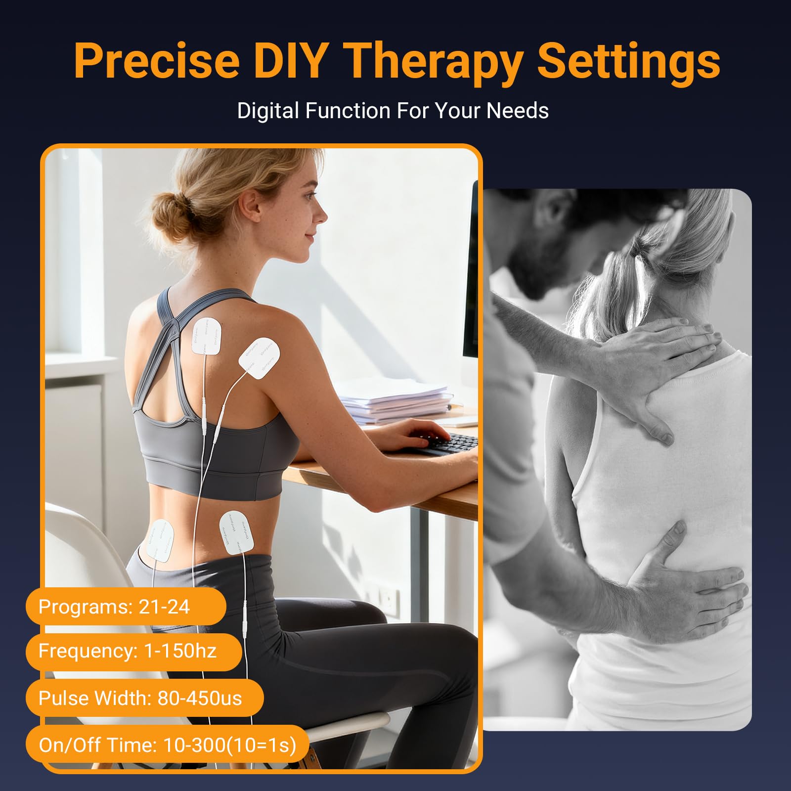 Comfytemp DIY mode allows personalized frequency and pulse width adjustments.