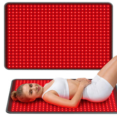 Comfytemp red light therapy mat with full back coverage for whole-body comfort.