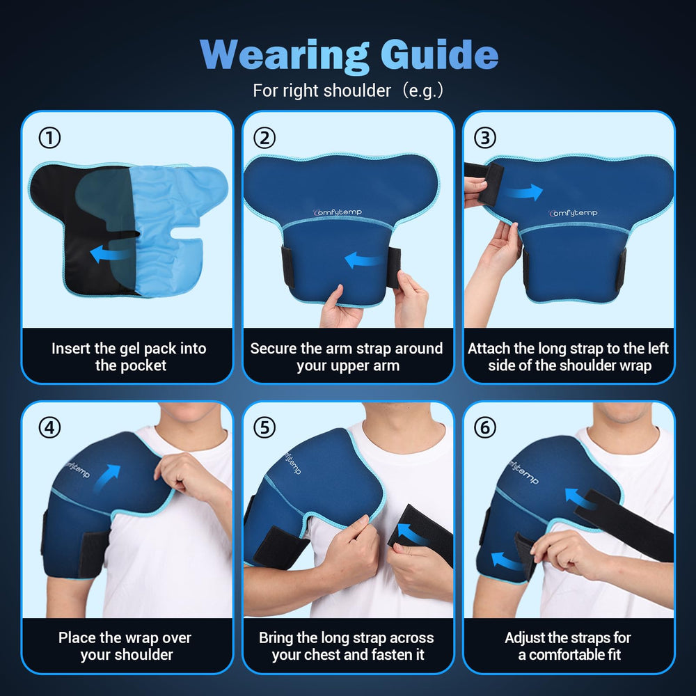 Comfytemp shoulder brace with adjustable strap provides secure fit during workouts