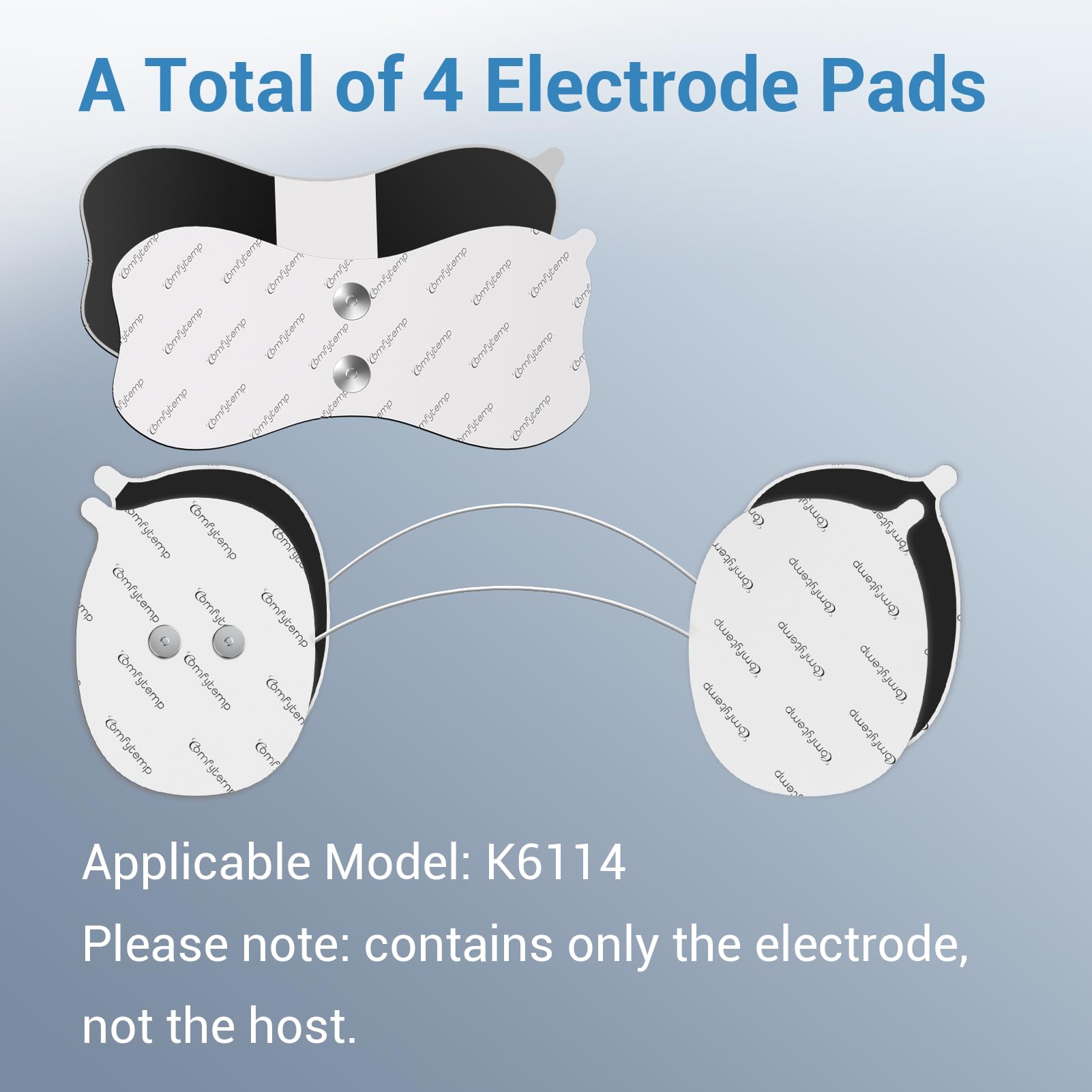 Comfytemp pads with magnetic attachment for quick fit.