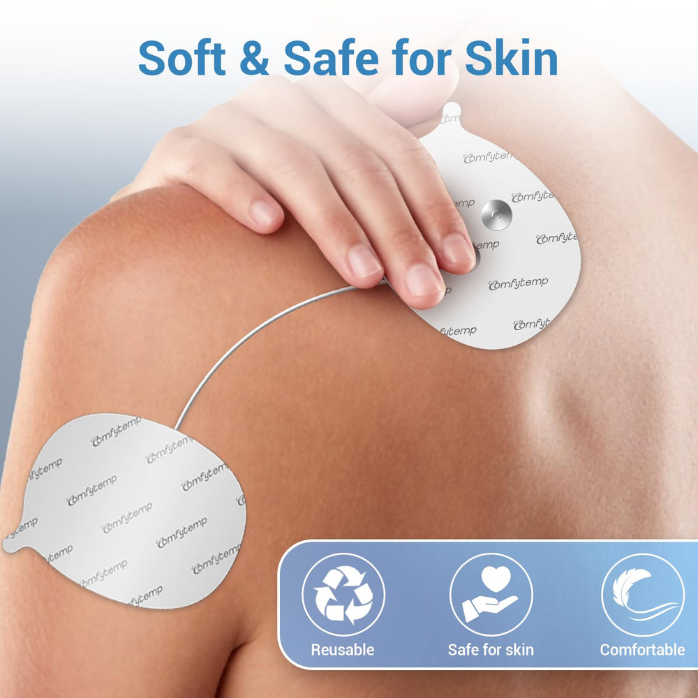 Comfytemp neck-use pads with latex-free safety.