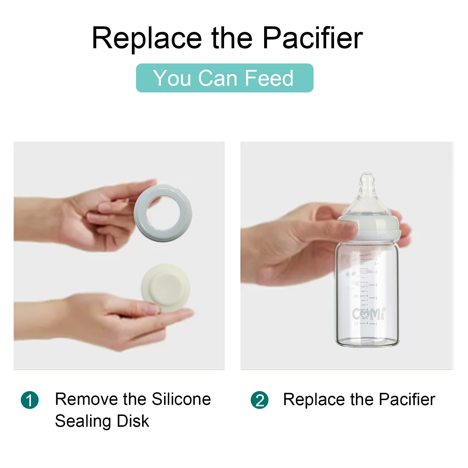 COMI compatible with breast pumps and nipples for streamlined feeding.