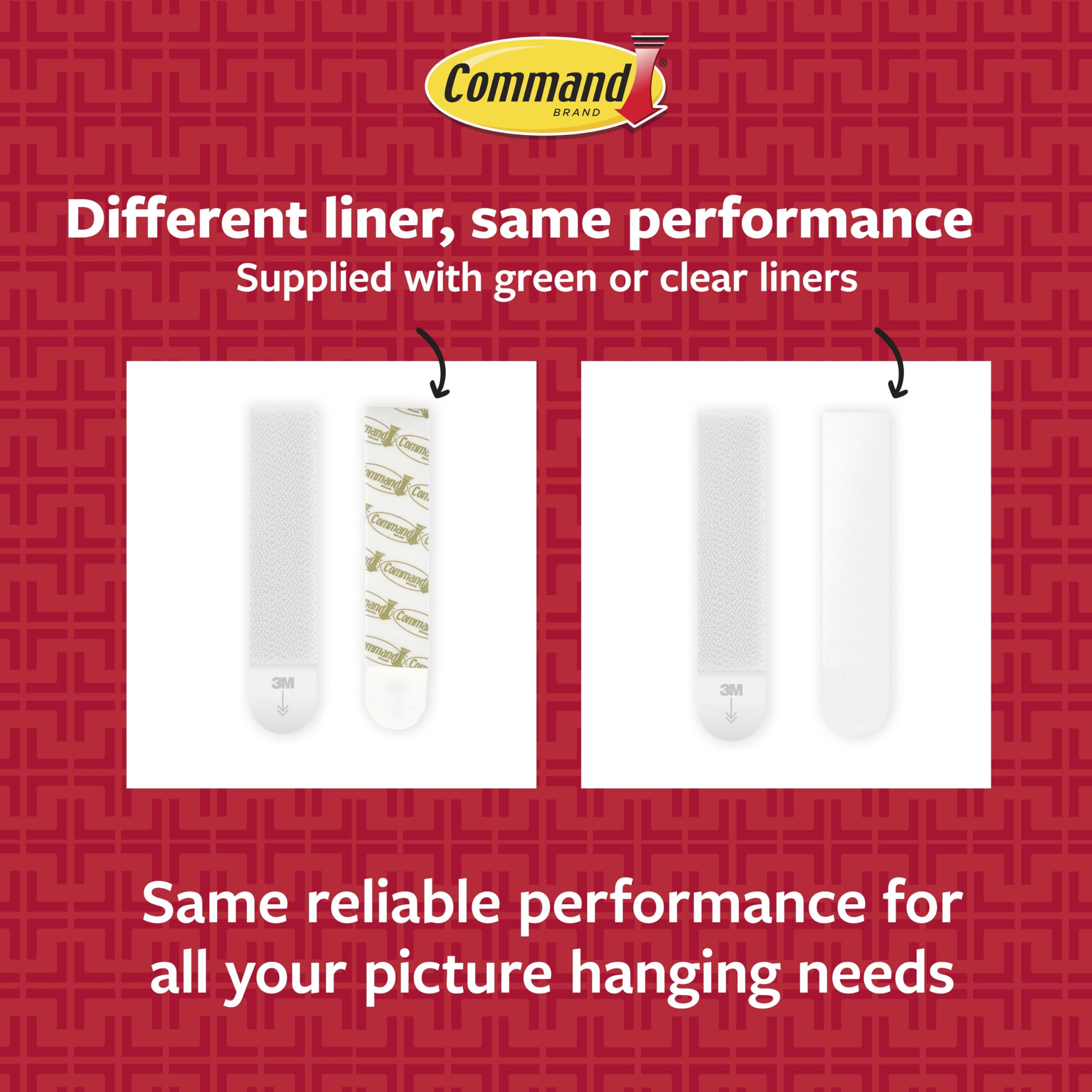 Command medium strips 10 lb capacity handle smaller frames neatly.