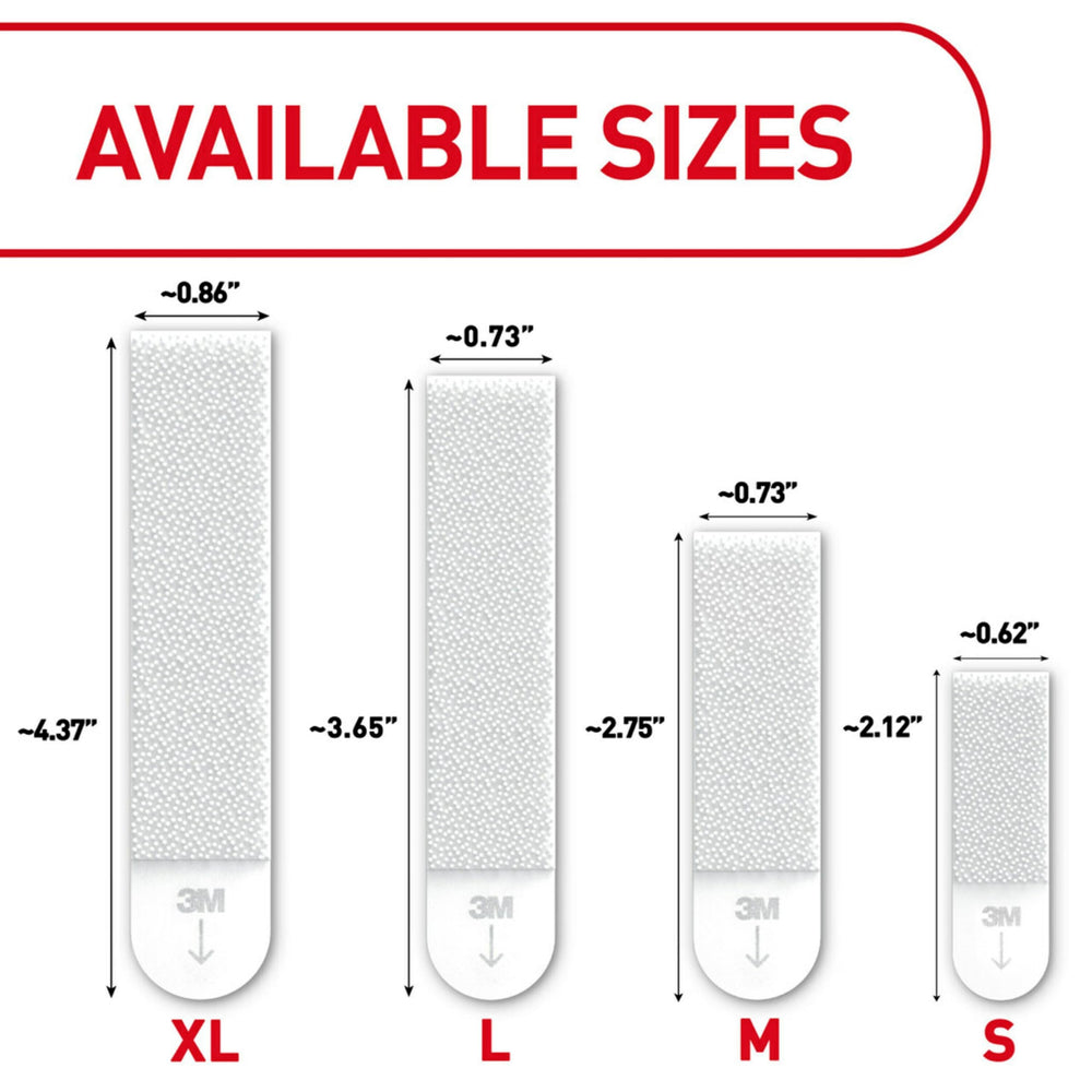 Command XL strips secure heavy frames without nails for a clean home gallery.