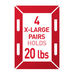 Command XL strips support large art and mirrors for flexible decorating.