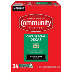 Community Coffee 24-count pods package for easy daily brewing.