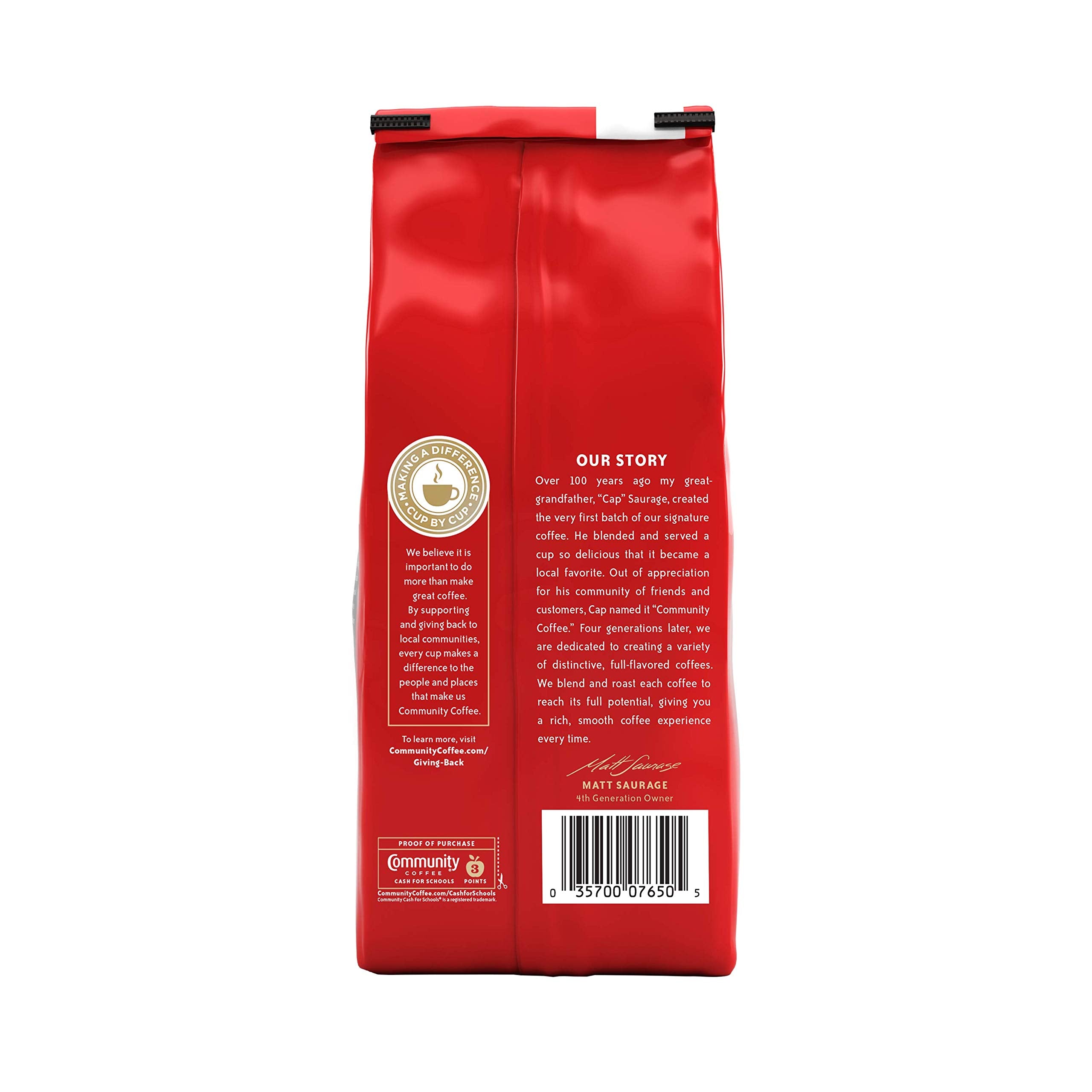 Community Coffee Arabica ground coffee medium dark roast ideal for drip