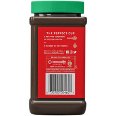 Community Coffee Cafe Special Decaf instant coffee dissolves easily in hot water.