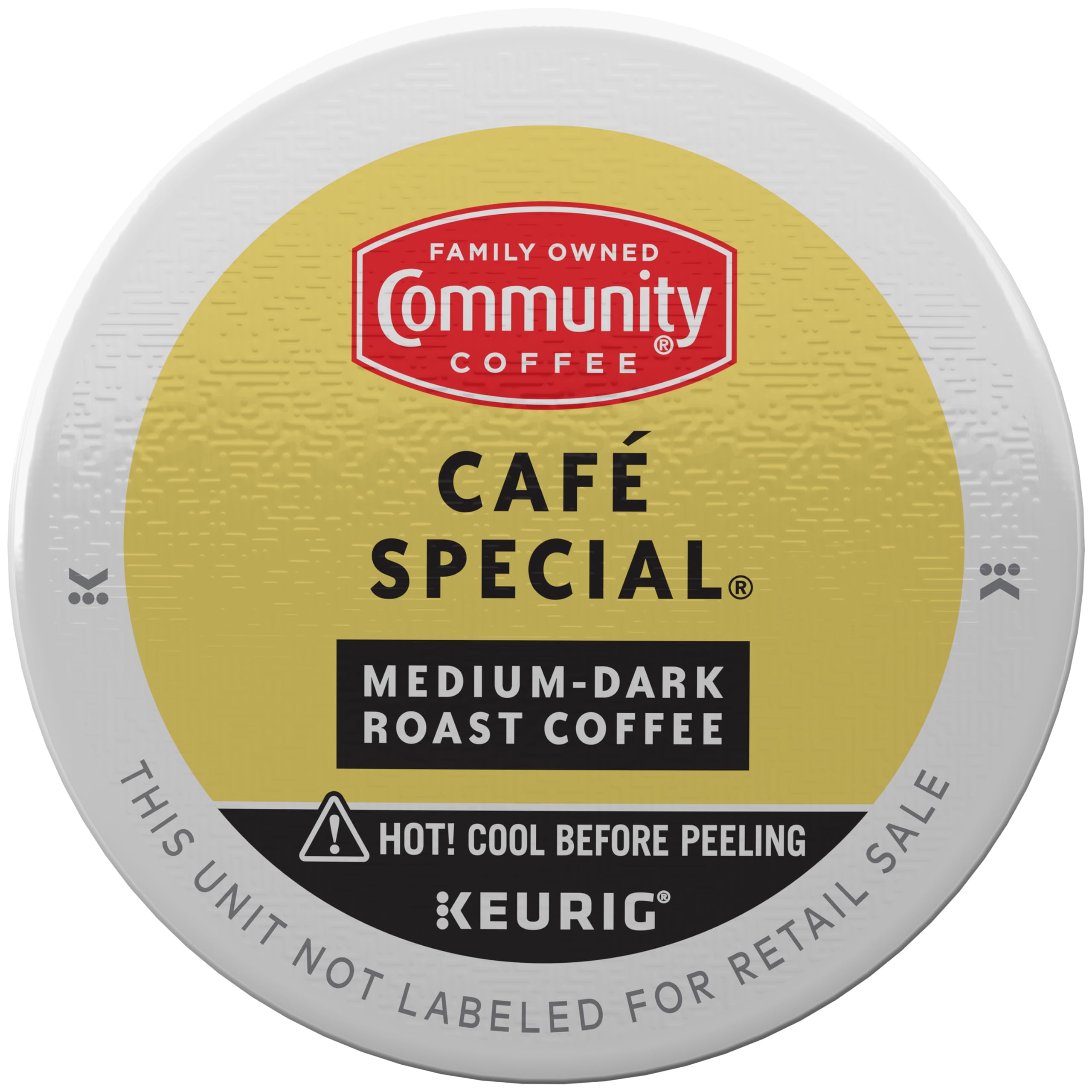 Community Coffee Cafe Special medium-dark roast single-serve pods for a smooth, balanced cup.