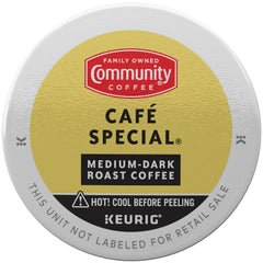 Community Coffee Cafe Special medium-dark roast single-serve pods for a smooth, balanced cup.