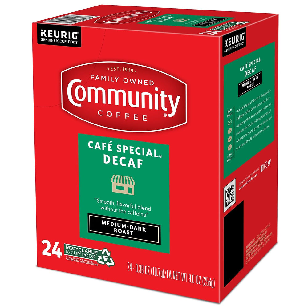 Community Coffee cup steam ready to pair with creamy or tart desserts.