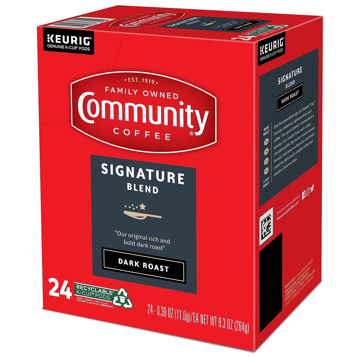 Community Coffee Signature Blend master roaster ensures consistent roast and flavor.