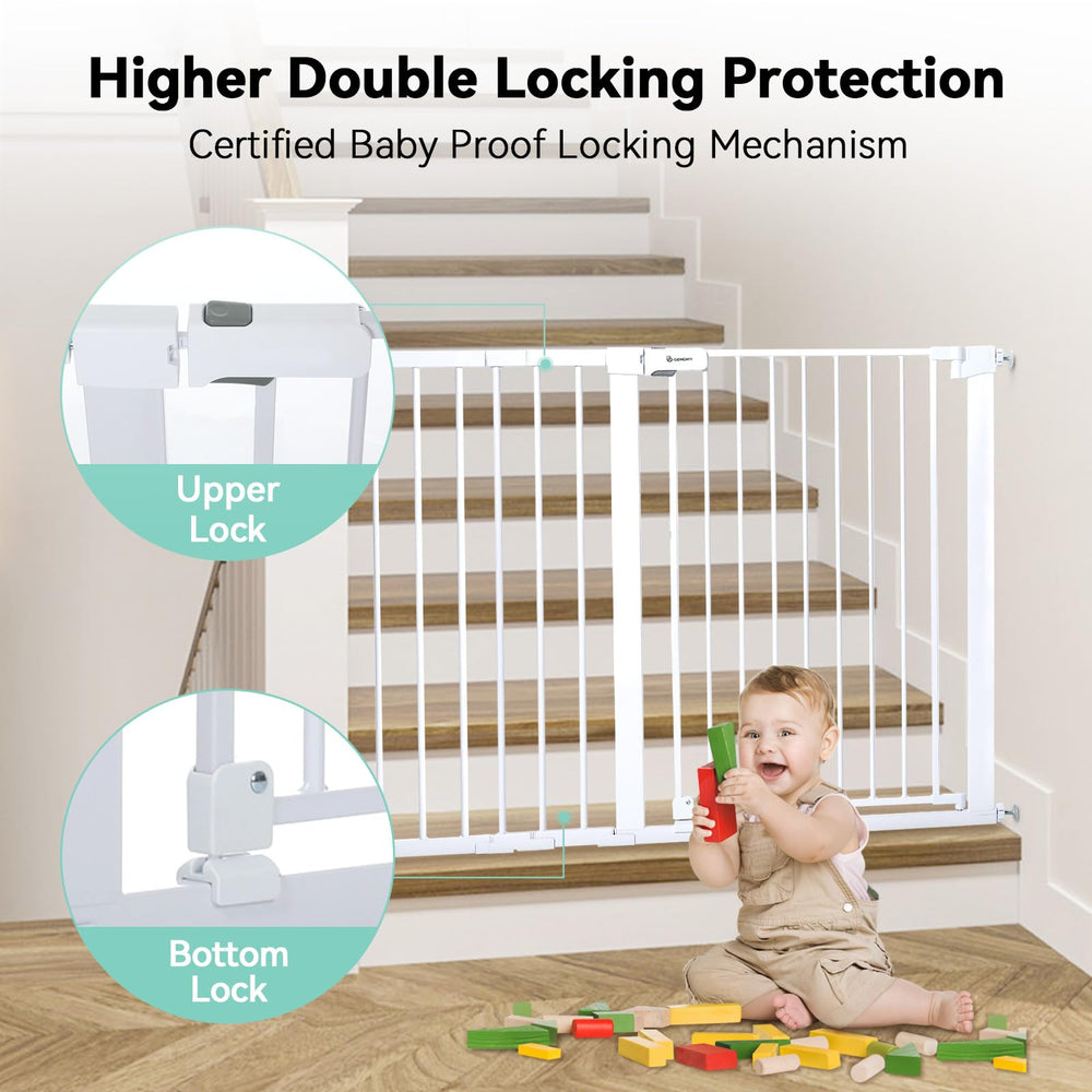 COMOMY double-lock safety feature for secure use.